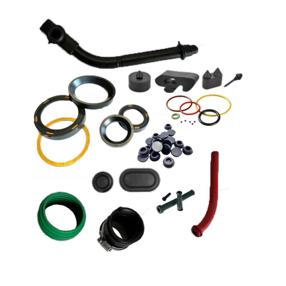 Rubber molded components