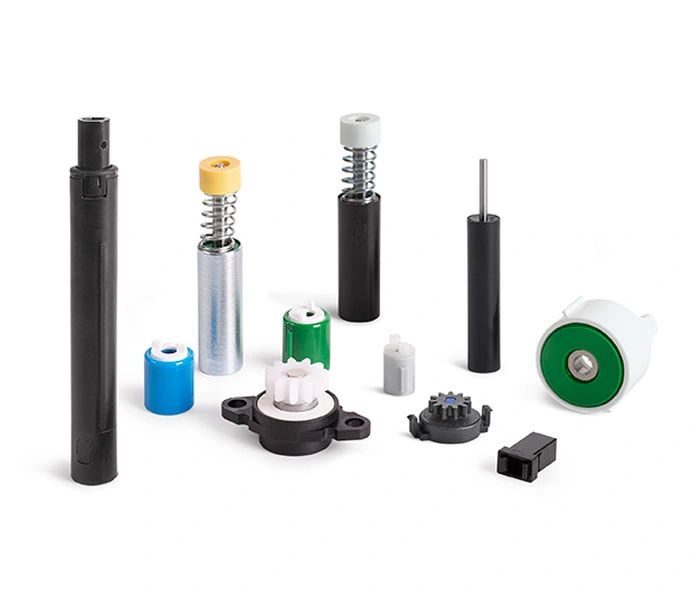 Assorted automotive damper, spring, and connector components